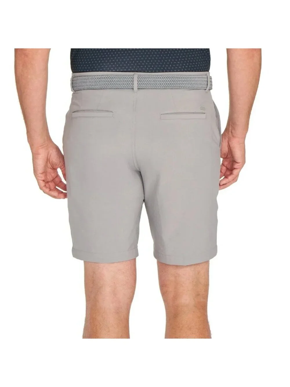 NWT Greg Norman Men's 34 ML75 Stretch Shorts Gray Performance Golf Flex Waist